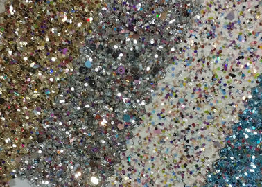 Çin Elmas Tıknaz Glitter Sparkle Kumaş, Dekoratif Glitter Duvar Kumaşı Tedarikçi