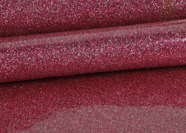 Çin Kumaş Alt ile 1.38m PVC Shinning Pembe Glitter Pvc Kumaş Deri Tedarikçi
