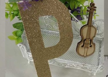 Çin Mektup P Altın Sparkle Harfler, Yatak Odası Için Harfler Üzerinde Glitter Sopa Tedarikçi