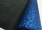 Nonwoven İnce Mavi Sparkle Glitter Kumaş, Masa Koşucu İçin Gerçek Parlak Glitter Kumaş Tedarikçi
