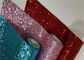 Kart Yapımı İçin Tıknaz Deri Duvar Kağıdı Glitter Malzeme Kumaş PU Yedekleme Tedarikçi