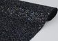 Pamuk Destek Lazer Siyah Glitter Kumaş, Sparkle Karışık Glitter Malzeme Kumaş Tedarikçi