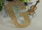 Afiş ve Kek Topper için Kesilmiş Altın Dekoratif Glitter Kağıt Harfler Die Tedarikçi