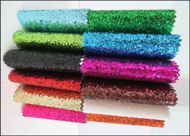 Çin Holografik Bayan Ayakkabı PU Glitter Kumaş 54 &amp;quot;Genişlik Tıknaz Glitter Kumaş Fabrika