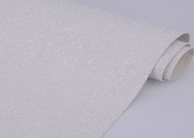 Çin Duvar Kaplama Beyaz Glitter Kumaş, 1.38m Genişlik Glitter Spandex Kumaş Fabrika