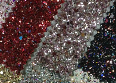 Çin Moda Konfeksiyon için Lurex Metalik Suya Dayanıklı Glitter Pamuk Kumaş 1.38m Genişliği Distribütör