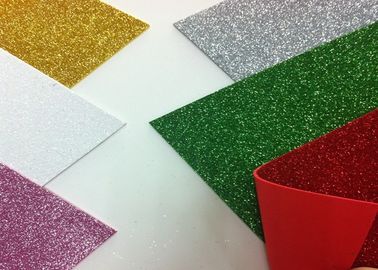 Çin El Sanatları Ve Dekorasyon için Katı Renk Yapışkan Glitter EVA Köpük Levha Yüksek Yoğunluklu Distribütör