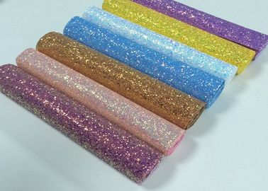 Çin Tıknaz Glitter Kumaş Mini Rulo Sınıf 3 Duvar Kağıdı Için Tıknaz Glitter Vinil Kumaş Rulo, Masa Koşucu, Saç Yay DIY Fabrika